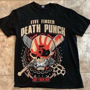 Five Finger Death Punch Got Your Six Tour shirt.